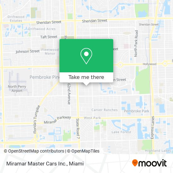 Miramar Master Cars Inc. map