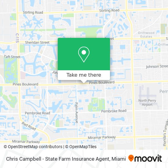 Chris Campbell - State Farm Insurance Agent map