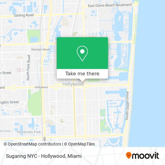 Sugaring NYC - Hollywood map