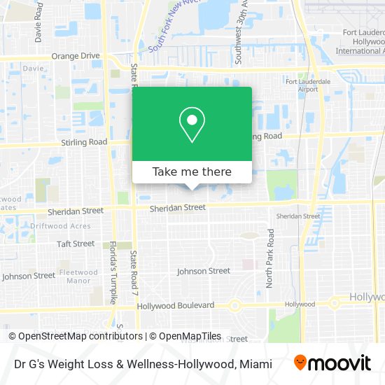 Dr G's Weight Loss & Wellness-Hollywood map