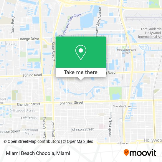 Mapa de Miami Beach Chocola