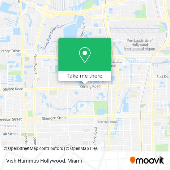 Vish Hummus Hollywood map