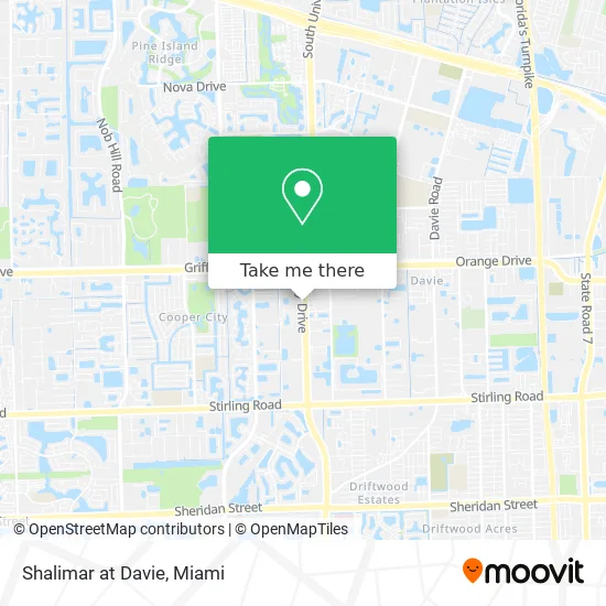 Shalimar at Davie map