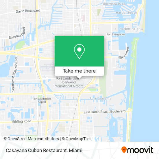 Mapa de Casavana Cuban Restaurant