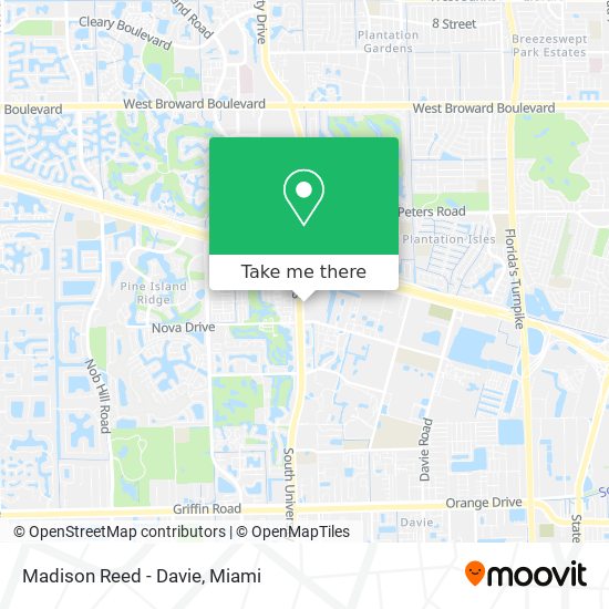 Mapa de Madison Reed - Davie