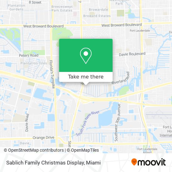 Sablich Family Christmas Display map