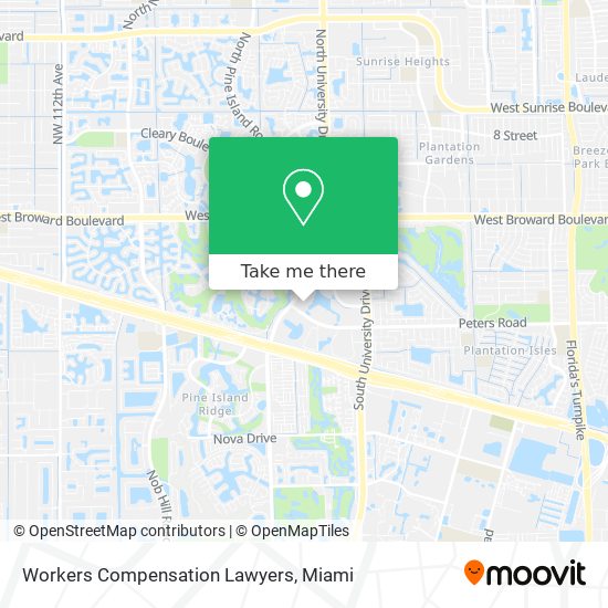 Workers Compensation Lawyers map