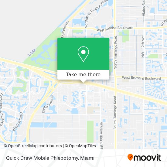 Quick Draw Mobile Phlebotomy map