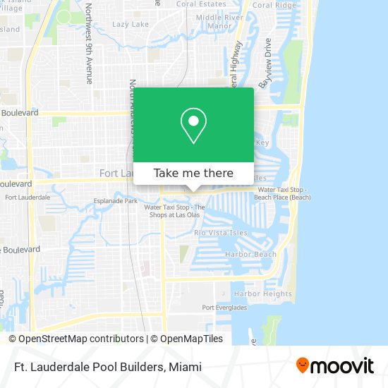 Ft. Lauderdale Pool Builders map