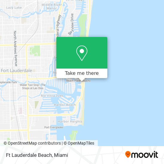 Ft Lauderdale Beach map