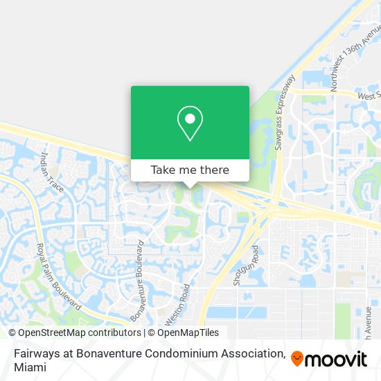 Mapa de Fairways at Bonaventure Condominium Association