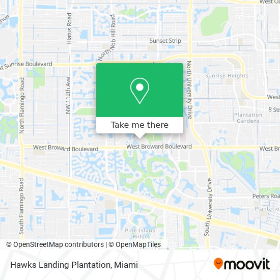 Hawks Landing Plantation map