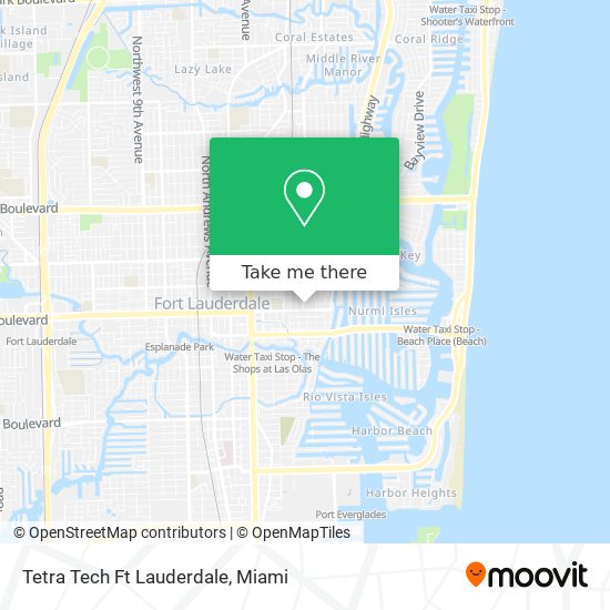 Mapa de Tetra Tech Ft Lauderdale