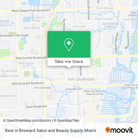 Mapa de Best in Broward Salon and Beauty Supply