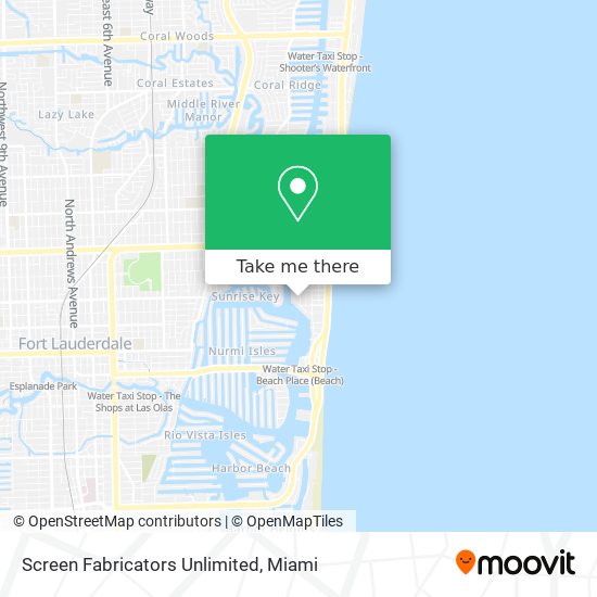 Screen Fabricators Unlimited map