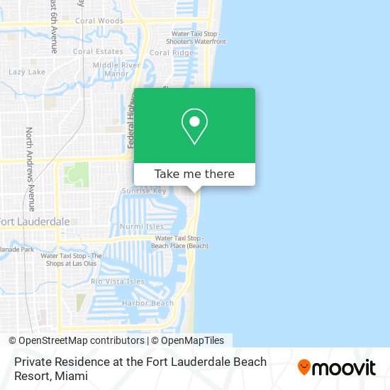 Mapa de Private Residence at the Fort Lauderdale Beach Resort