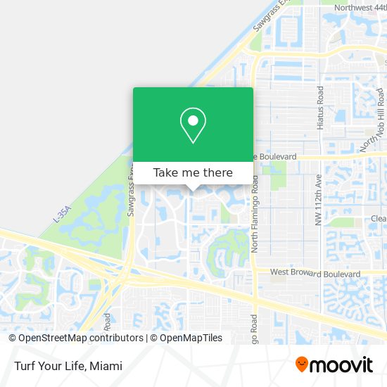 Turf Your Life map