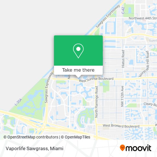 Mapa de Vaporlife Sawgrass