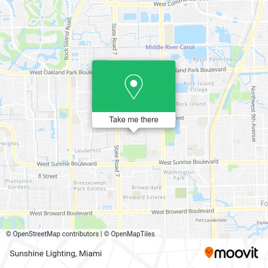 Sunshine Lighting map