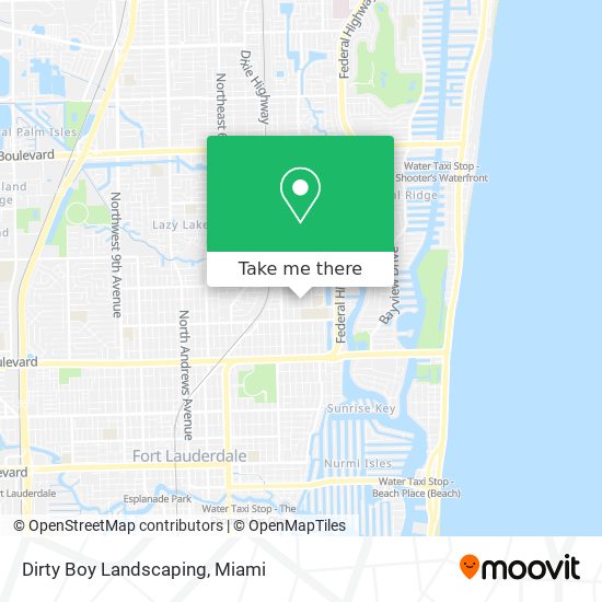 Dirty Boy Landscaping map