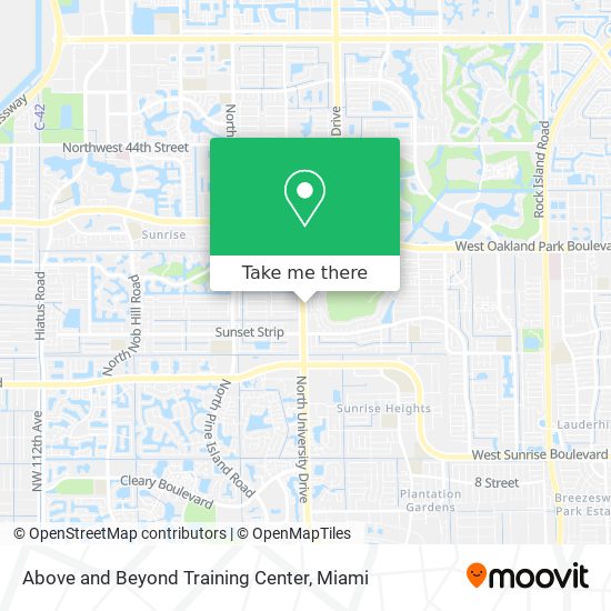 Above and Beyond Training Center map