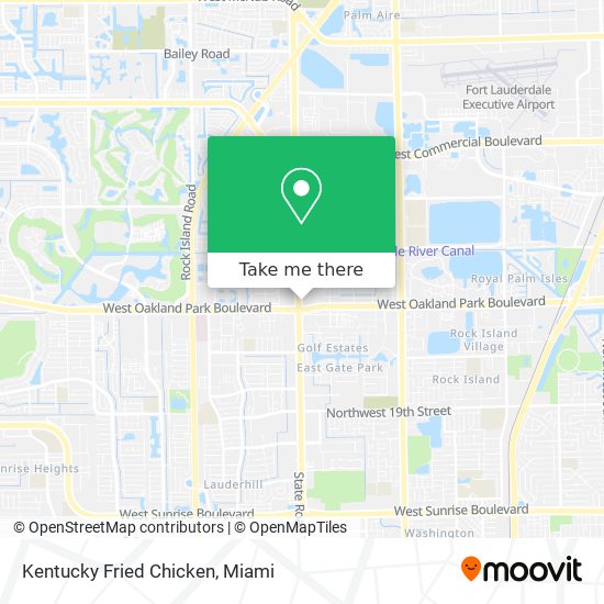 Kentucky Fried Chicken map