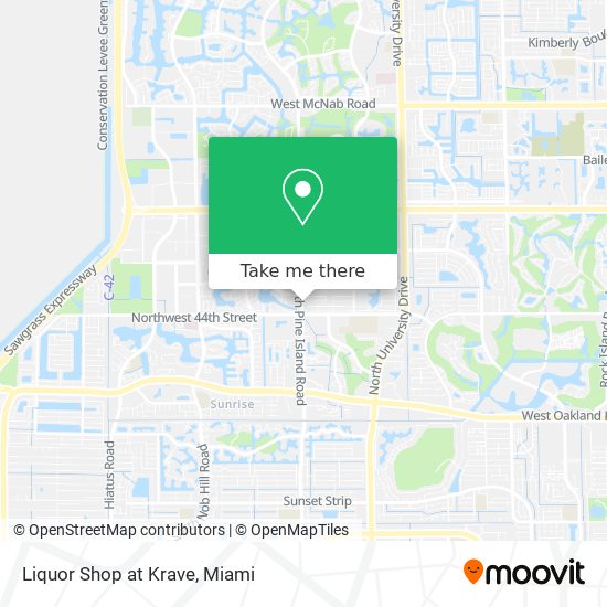 Mapa de Liquor Shop at Krave