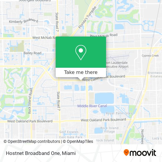 Hostnet Broadband One map