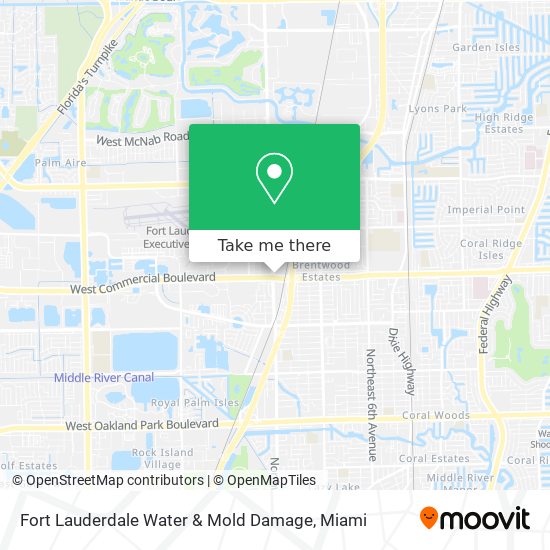 Mapa de Fort Lauderdale Water & Mold Damage