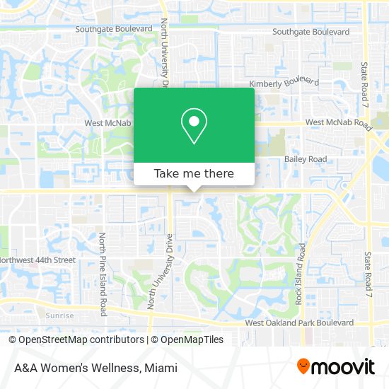 A&A Women's Wellness map