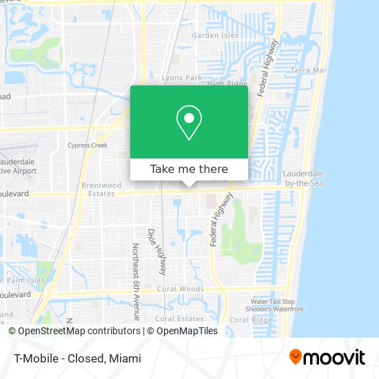 T-Mobile - Closed map