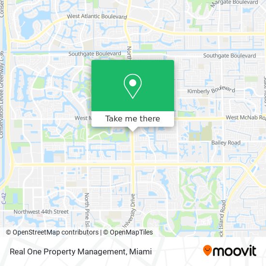 Real One Property Management map