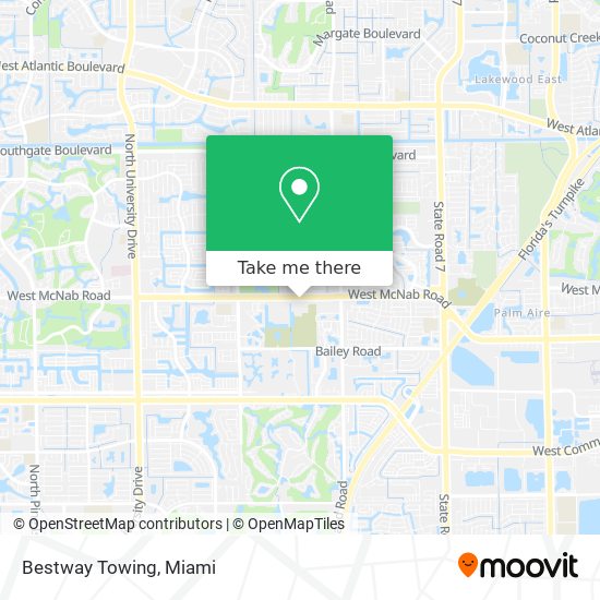 Bestway Towing map