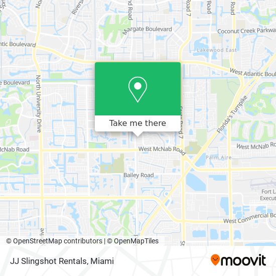 JJ Slingshot Rentals map