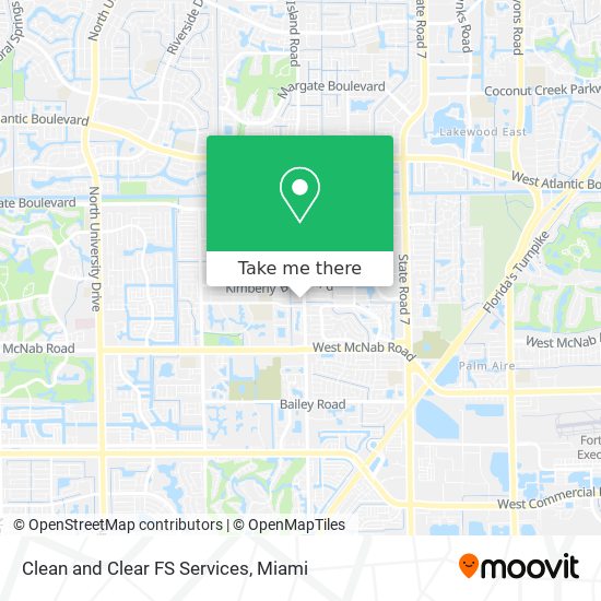 Mapa de Clean and Clear FS Services