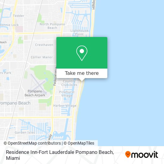 Residence Inn-Fort Lauderdale Pompano Beach map