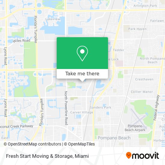 Mapa de Fresh Start Moving & Storage