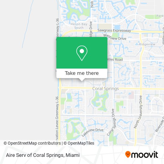 Aire Serv of Coral Springs map