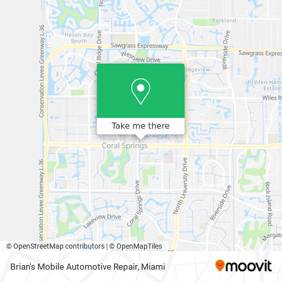 Mapa de Brian's Mobile Automotive Repair