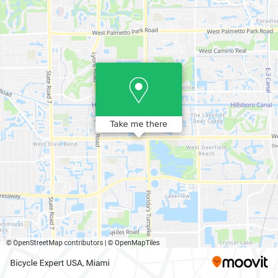 Mapa de Bicycle Expert USA