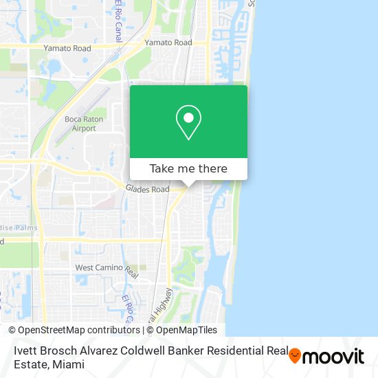 Mapa de Ivett Brosch Alvarez Coldwell Banker Residential Real Estate