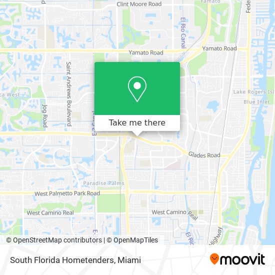 South Florida Hometenders map