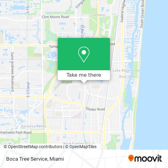 Boca Tree Service map