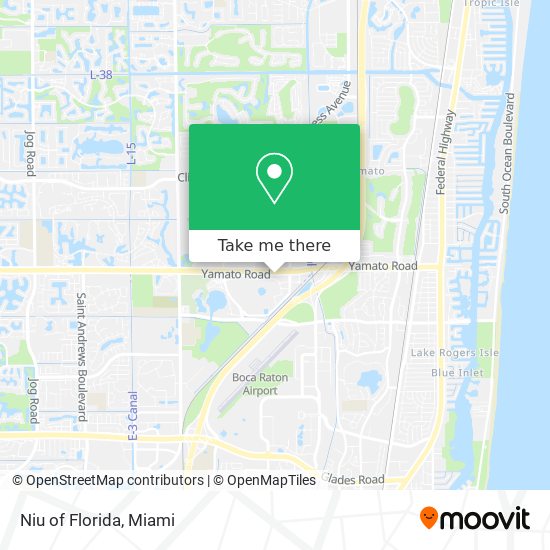 Niu of Florida map