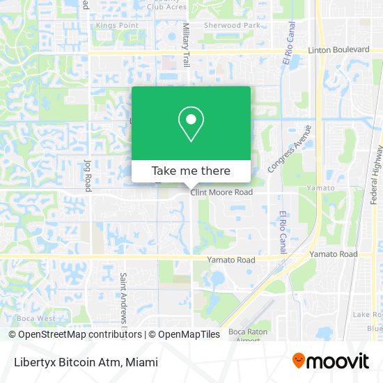 Mapa de Libertyx Bitcoin Atm