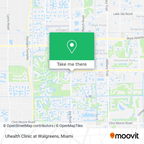 Mapa de Uhealth Clinic at Walgreens