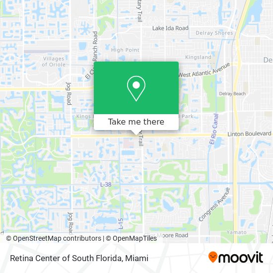 Mapa de Retina Center of South Florida