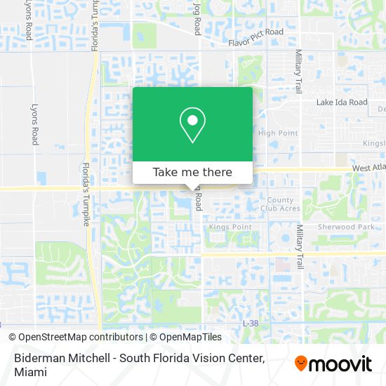 Mapa de Biderman Mitchell - South Florida Vision Center
