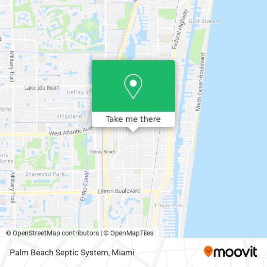 Mapa de Palm Beach Septic System