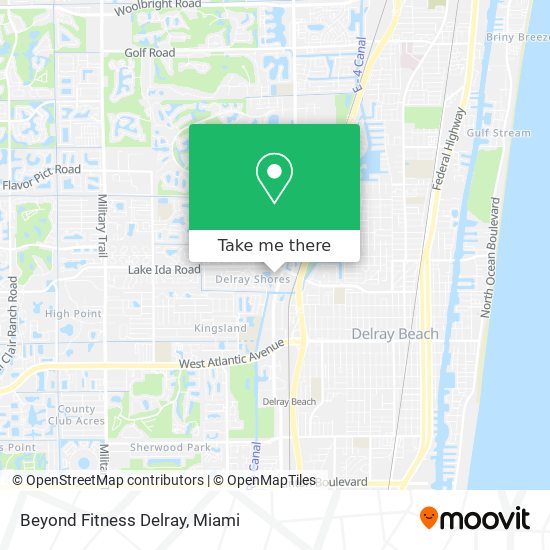 Mapa de Beyond Fitness Delray